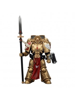 Figura dorada Sanguinary Guard Warhammer con lanza y pistola