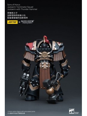 Figura Justaerin Warhammer 12 cm con Martillo de Trueno