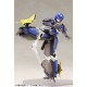 Maqueta Indigo Guardian Shiki de 15 cm en azul y negro