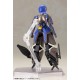 Maqueta Indigo Guardian Shiki de 15 cm en azul y negro