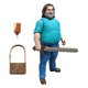 Figura Steve de Minecraft de 10 cm con espada y bolso
