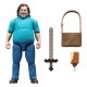 Figura Steve de Minecraft de 10 cm con espada y bolso