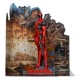 Estatua de Deadpool 1:10 con diorama de explosión