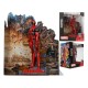 Estatua de Deadpool 1:10 con diorama de explosión