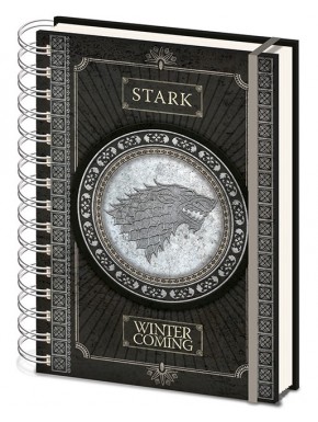 Libreta Cuaderno A5 Juego de Tronos Stark