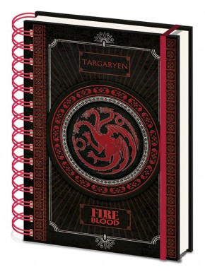 Libreta Cuaderno A5 Juego de Tronos Targaryen