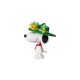 Minifigura de Snoopy con Woodstock en sombrero verde