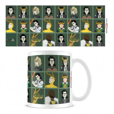 Taza de cerámica Loki personajes cómic Marvel