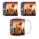 Taza de cerámica One Piece Live Action con diseño de atardecer