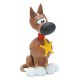 Cofre Rantanplan de Lucky Luke em PVC com estrela de xerife