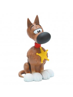 Cofre Rantanplan de Lucky Luke em PVC com estrela de xerife