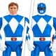 Figura Auto-Morphin Blue Ranger Power Rangers con Power Lance