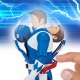 Figura Auto-Morphin Blue Ranger Power Rangers con Power Lance
