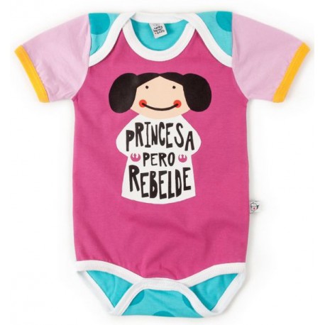 Body bebé Leia Princesa Pero Rebelde Star Wars