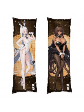 Funda de almohada Dakimakura de Nikke, personajes Blanc y Noir