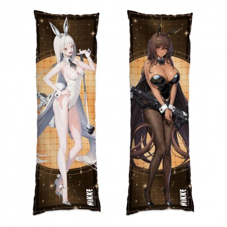 Funda de almohada Dakimakura de Nikke, personajes Blanc y Noir