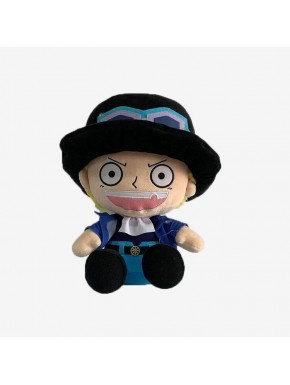 Peluche de Sabo One Piece 20 cm con sombrero y ropa característica