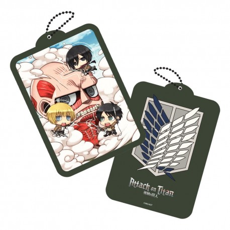 Llavero acrílico Attack on Titan Shaker con diseño kawaii de POPbuddies