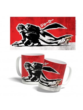 Taza de cerámica Joker Persona 5 Royal diseño rojo