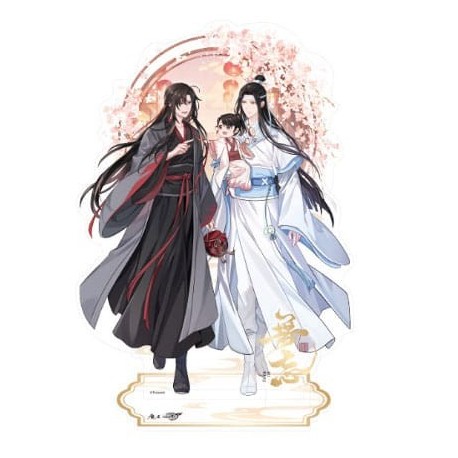 Diorama acrílico de 21 cm de Wei Wuxian e Lan Wangji.