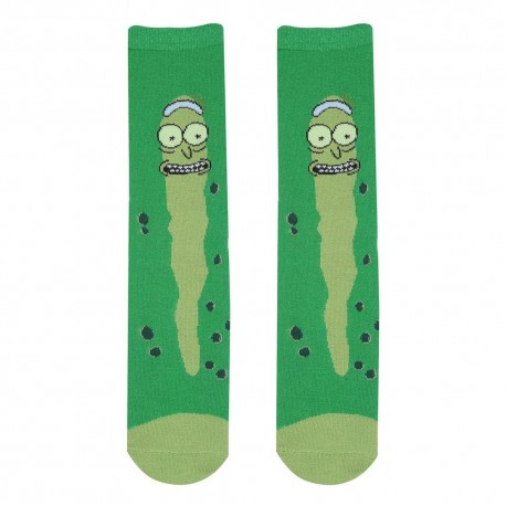 Calcetines verdes Pickle Rick de Rick and Morty