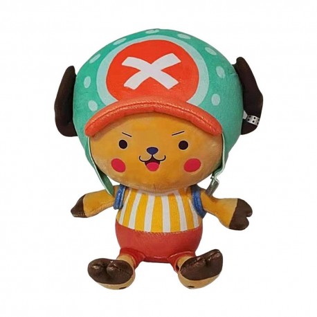 Peluche de Tony Tony Chopper de 25 cm con sombrero verde.