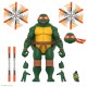 Figurine articulée de Michelangelo des Tortues Ninja avec accessoires