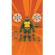 Figurine articulée de Michelangelo des Tortues Ninja avec accessoires