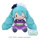 Peluche Hatsune Miku 40 cm con vestido morado