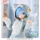 Estatua de Rem de Re:Zero de 11 cm con disfraz gris