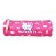 Trousse Hello Kitty rose ronde avec motifs