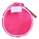 Trousse Hello Kitty rose ronde avec motifs