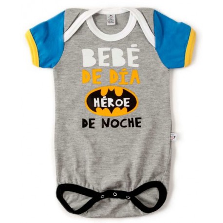 Body bebé Batman Bebé de Día, Héroe de Noche