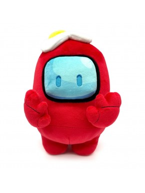 Peluche Crewmate rouge d'Among Us de 22 cm