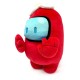 Peluche Crewmate rouge d'Among Us de 22 cm