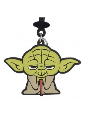 Colgante suave de PVC con diseño de Yoda de Star Wars