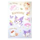 Set d'autocollants Hello Kitty & Friends en tons pastel avec fleurs et papillons