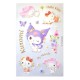 Set d'autocollants Hello Kitty & Friends en tons pastel avec fleurs et papillons