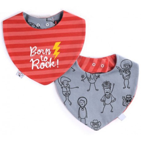 Babero Born To Rock para bebés