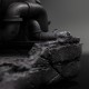 Statue Leonardo Noir et Blanc Tortues Ninja