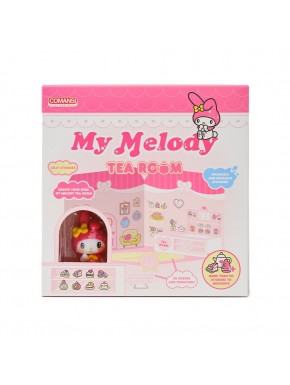 My Melody Tea Room avec figurine et autocollants réutilisables