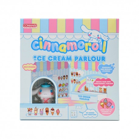 Cinnamoroll Ice Cream Parlour avec autocollants et figurine