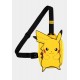 Bandolera amarilla Pikachu de Pokémon con correa negra ajustable