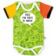 Baby onesie with geeky design part of mother