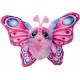 Peluche papillon Fluffyflys avec yeux arc-en-ciel et ailes colorées
