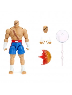 Figura articulada Sagat 19 cm de Street Fighter II