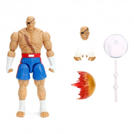 Figura articulada Sagat 19 cm de Street Fighter II
