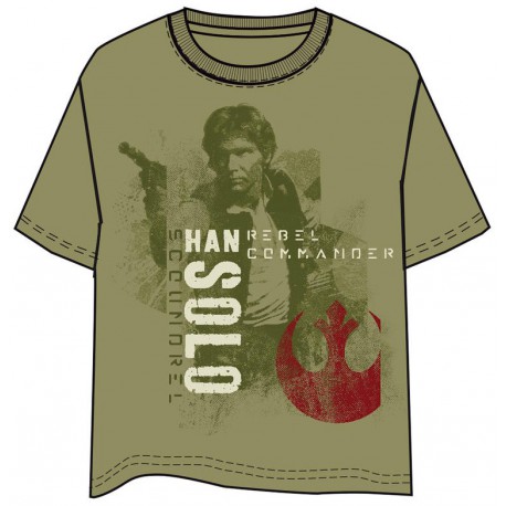 T-Shirt Star Wars Han Solo Rebel Commander