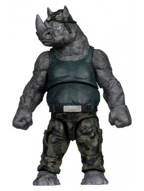 Figurine Rocksteady 17 cm avec BD Tortues Ninja