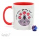 Taza Glassstaff DnD con diseño y dado D20